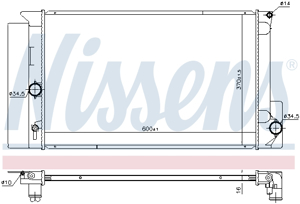 Ns646926 Radiator Sistemy Ohlazhdeniya Toyota Auris Corolla Verso 1 3 1 8i 09 Kupit V Avto1 Avtozapchasti