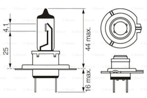 1987302071 48328 H7 12v 55w Px26d Pure Light Kupit V Avto1 Avtozapchasti