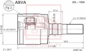 Isil 1004 Shrus Vnutrennij Levyj 26h30x17 Kupit V Avto1 Avtozapchasti