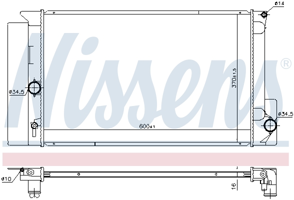 Ns646926 Radiator Sistemy Ohlazhdeniya Toyota Auris Corolla Verso 1 3 1 8i 09 Kupit V Avto1 Avtozapchasti