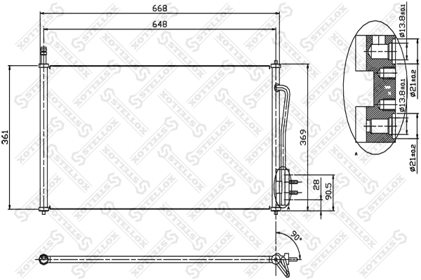 10 45001 Sx Ava Fd5268 Ns94432 Gr925337 Vl817493 Xs4h19710ac Radiator Kond Ford Focus All 98 04 Kupit V Avto1 Avtozapchasti